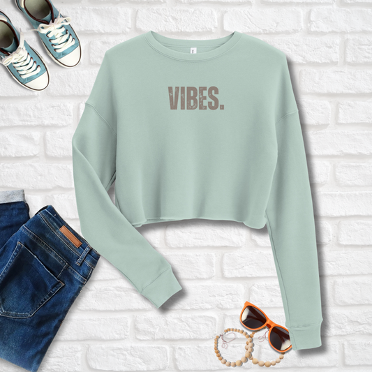 VIBES Cropped Sweatshirt